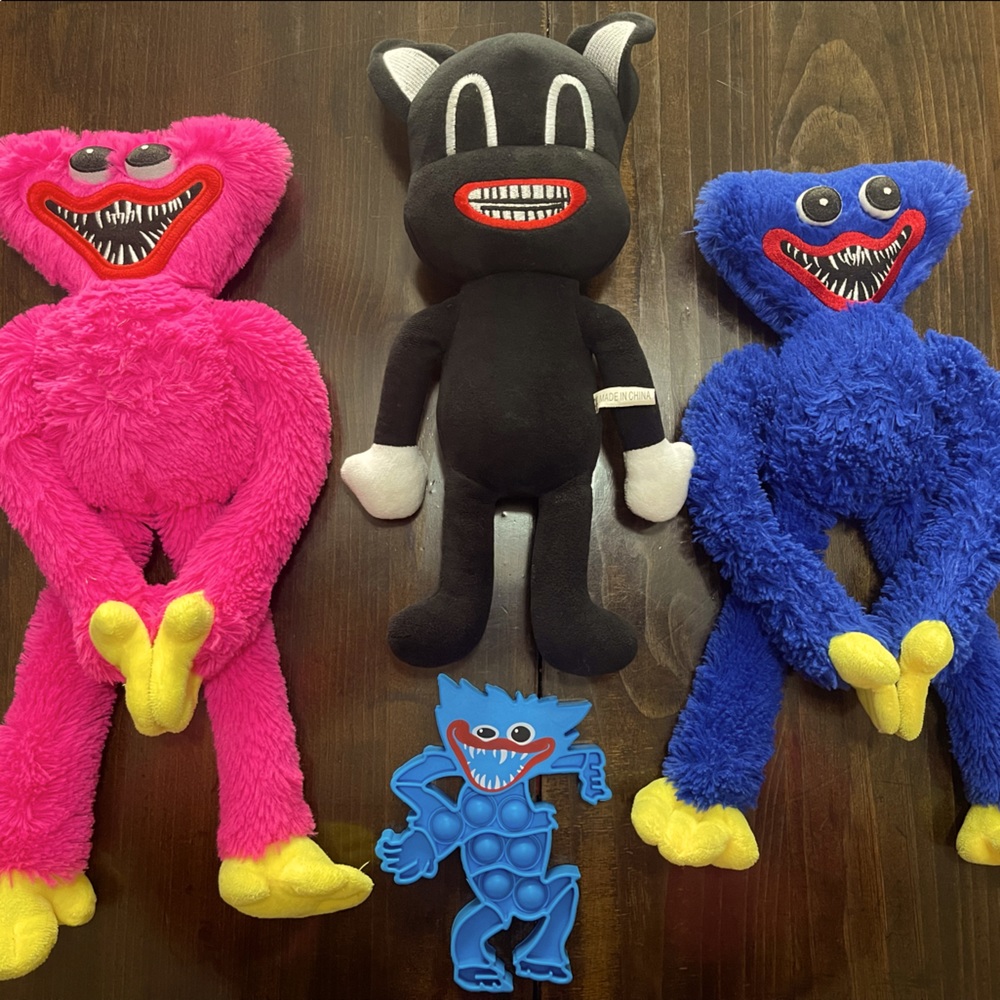 Huggy Wuggy Kissy Missy Cartoon Cat stuffed animal toy pop it fidget stuffie lot